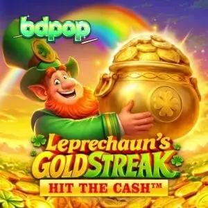 Leprechaun’s Gold Streak Hit The Cash slot machine interface with Irish theme